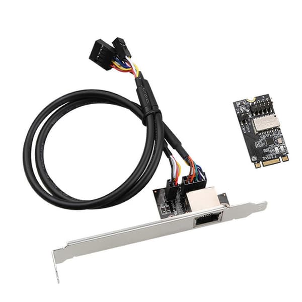 M.2 B-Key / M-Key til PCI-E Gigabit Ethernet 1000Mbps Trådløs Netværk RJ45 Ethernet Adapter RTL8111H Chip LED til Desktop