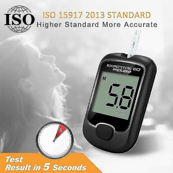Blodsukker Måler Diabetes Test Kit - 2023 Bedst Sælger - Med Teststrimler