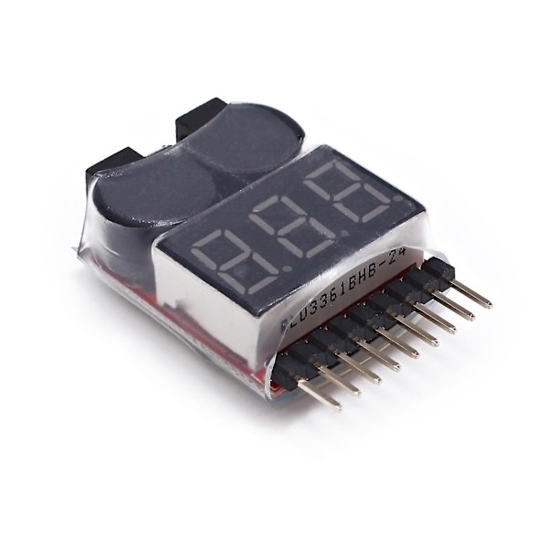 2 stk Mlarm Er Er Lav Spændings Buzzer Alarm Med LED-indikator Til 1-8 S Lipo Limn Li-