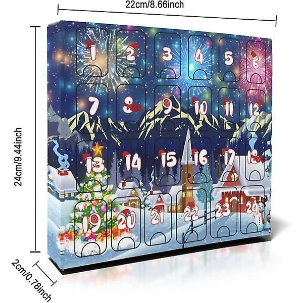 Julekalender 2024 Børn Metal Puslespil Jule Nedtælling Kalender til Kvinder Mænd Voksne