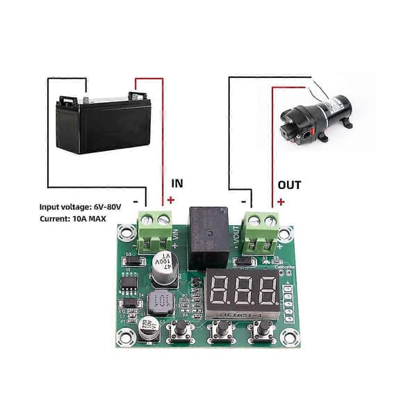 6V-80V Batteriskyddmodul Högspänning Underspänning Batterifrånkoppling Utgångsskydd Boa