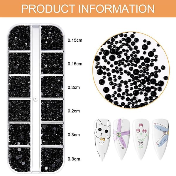 2 stk Negletilbehør Flat Bottom Drill-12g-502+12g-236make Up