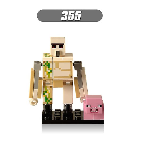 8-delt Minecraft Minifigur Byggeklodser Legetøjs Actionfigur Sæt