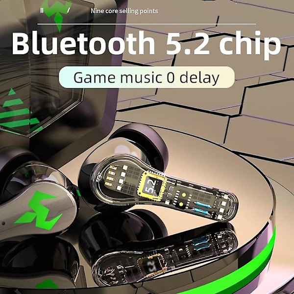 N35 Tws Melun vähentävät kosketuskuulokkeet pelikäyttöön 9D langattomat Bluetooth-kuulokkeet mikrofonilla