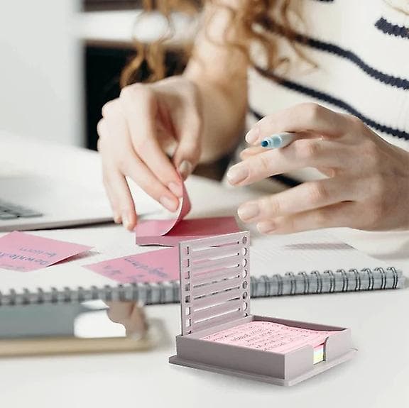 Sticky Note-hållare, Sticky Note-dispenser Kompatibel med Post-It Note, Post It Note-organisator för 3x3 Självhäftande Anteckningsblock, Exkluderar Sticky Notes