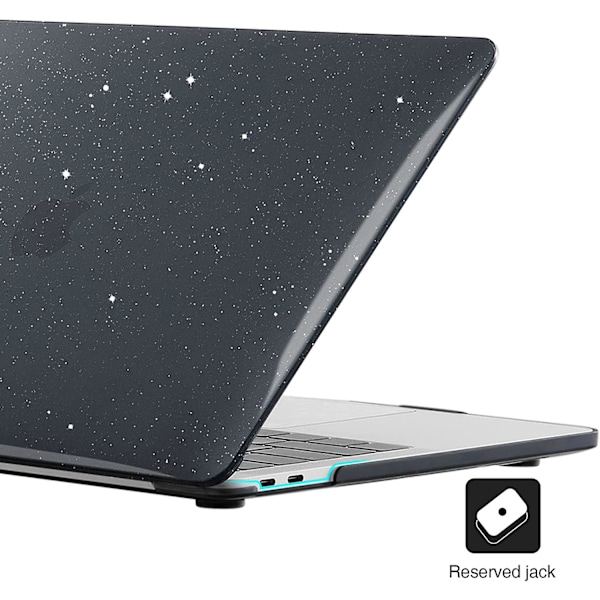 Glitter-kotelo Macbook Air 13 tuuman mallille (2021 2020 2019 2018 M1 A2337 A2179 A1932) Retina-näytöllä ja Touch ID:llä, kotelo + TPU-näppäimistö