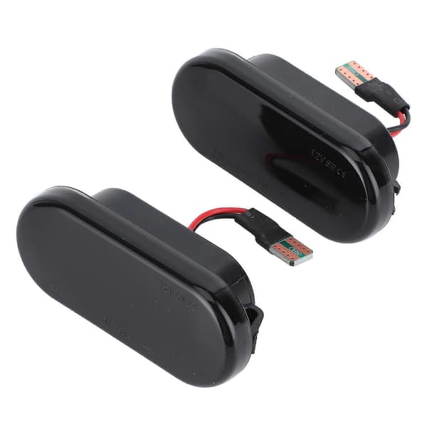 2 stk. LED Side Marker Lys Fender Blinklys Lampe Bil Modificering Røgfarvet