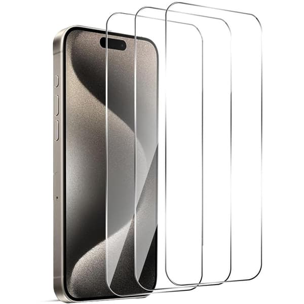 3-pack - iPhone 15 Härdat Glas Skärmskydd, Klar iphone15plus