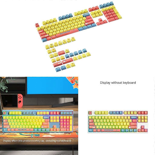 Anpassade PBT-tangentmössor 139 stycken Tangentmössor Färg-sublimering Söta Cherry-profil Tangentmössor Cherry-profil PBT-tangentmössor Tillbehör