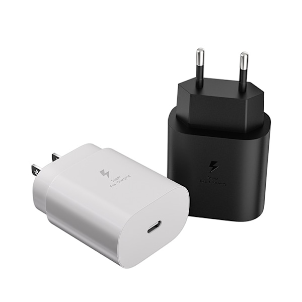 Hurtig opladningsadapter til Samsung USB-C interface, hvid, 25W oplader