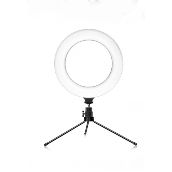 6 Tommer Ring LED Fyldlys Med Klips