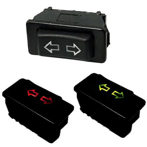 1 stk 5-polet Strømbrudsswitch til Vindue DC 12V / 24V 20A Bilskivelift Switch med Lampe til Bil Knapswitch Tilbehør Universal