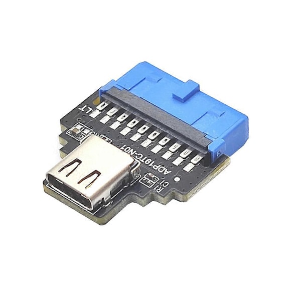 USB3.2 Gen1 Intern (19-stifts) Header till Typ-C för PC-skrivbordsmoderkort