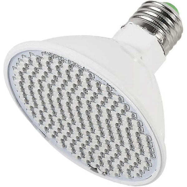 Kasvuvalon lamppu vuodelle 2024 - 200 LED:n kasvuvalon lamppu 24W E27 Kukkien kasvuvalon lamppu Sisätilojen kasvien kasvuvalo