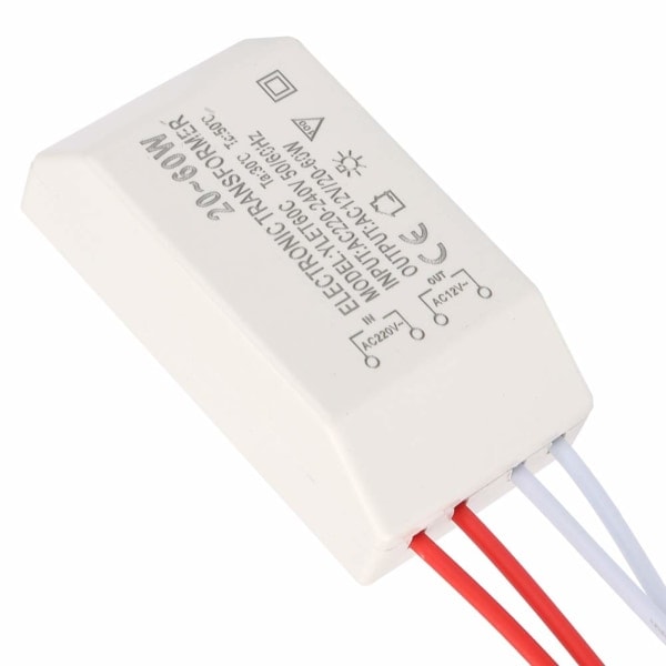 Elektronisk transformer halogen G4 lampe 220V til AC 12V elektronisk transformer strømforsyning gammel spændingsomformer 20-60W strømforsyning