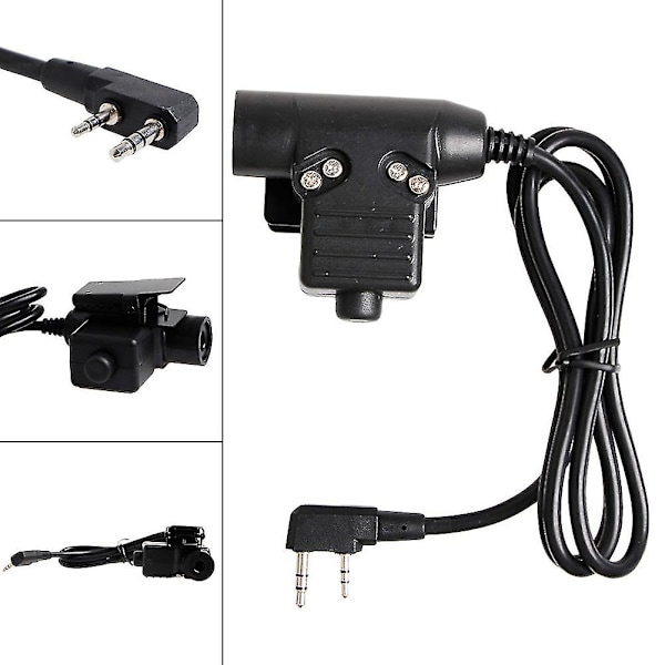U94 PTT 2-pins håndsett for Kenwood Tyt Baofeng 5r radiohodetelefon