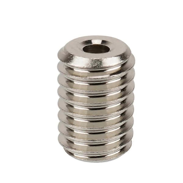 2 stycken V6 Volcano Adapter Högflödes CHT Munstycke Koppar Övergångsblock för Volcano Värmeblock till V6 Munstycke Set