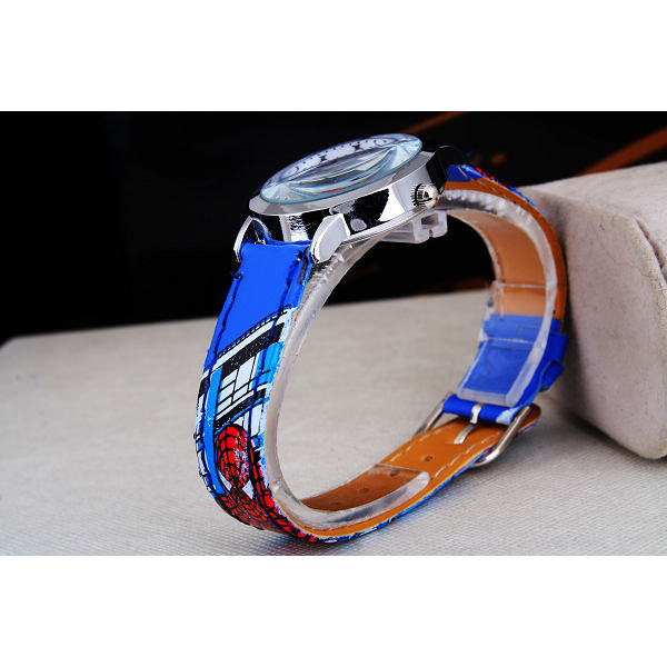 Barnpojkar Spiderman Kvartsur Armband Blå