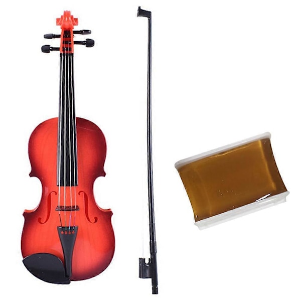 1 Set Stränginstrument Leksak Simulerad Violin Leksak Realistiskt Musikinstrument