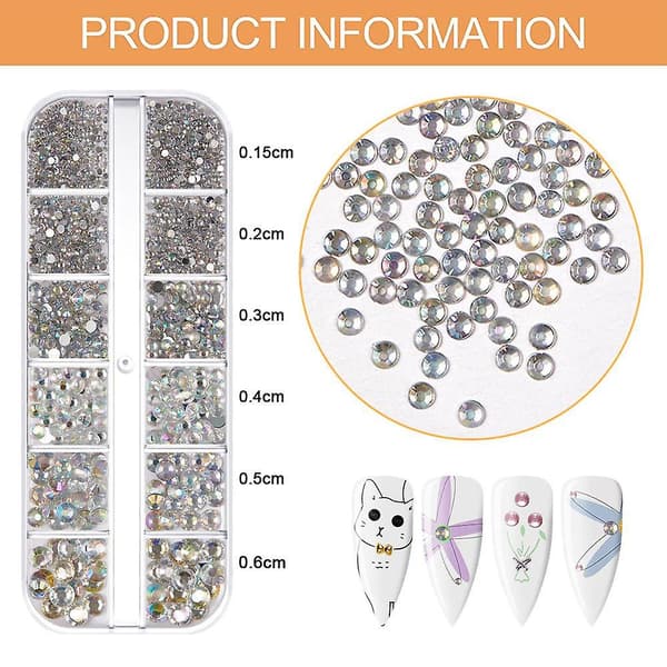 2 stk Negletilbehør Flat Bottom Drill-12g-502+12g-236make Up