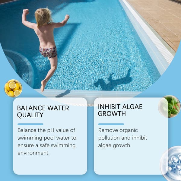 JAYSUING Pool Effervescent Tablets - Snabblösande tabletter för poolrengöring, tar bort kalk och lukt, och klargör vattnet.