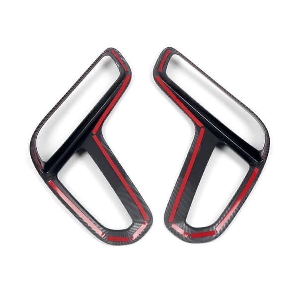 Bilstrim i karbonfiber for frontfanger, nedre grill, tåkelysdeksel for Durango 2011-2020
