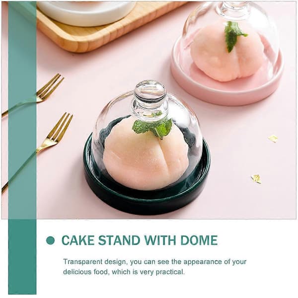 Runde Kageforme Dessert Display Dæksel Klar Dæksel Bagekage Klar Kage Stativ Glas Kage Dæksel