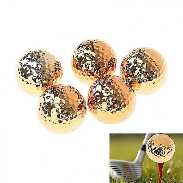 1 stk Golfballer Nyhet Golfutstyr Gullfarge