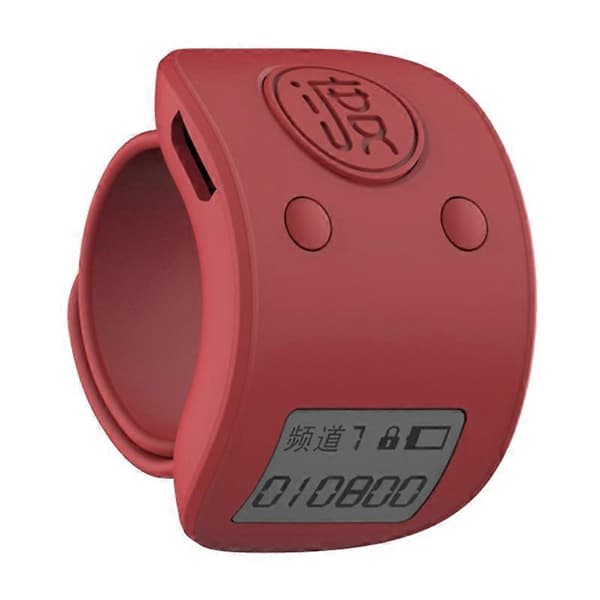 Mini Digital LCD Elektronisk Finger Ring Räknare 9 Siffer Böne Räknare Klicka