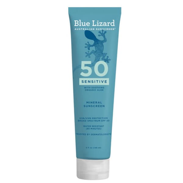 Blue Lizard Australian Solcreme, Mineralsolcreme til Følsom Hud SPF50 148ml
