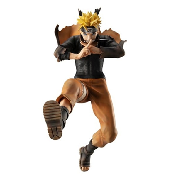Naruto Figur, Högdetaljerad PVC 25cm Uzumaki Naruto Anime Figur Staty Docka för Skrivbordsdekoration
