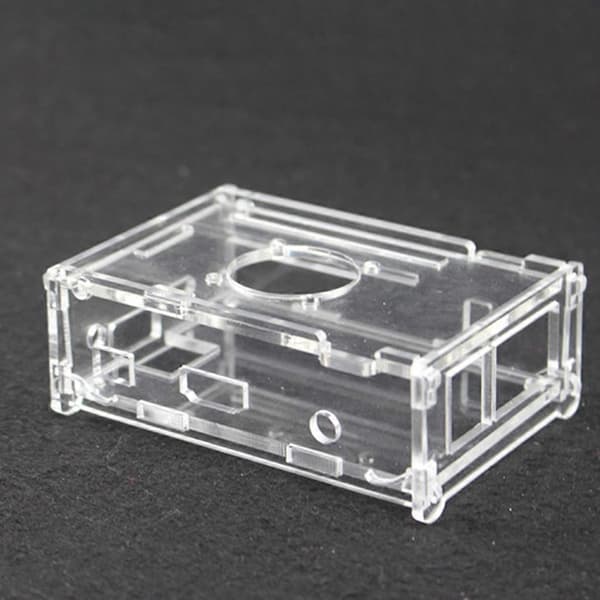Akrylkasse for OrangePi PC - Transparent deksel, kjøleplate