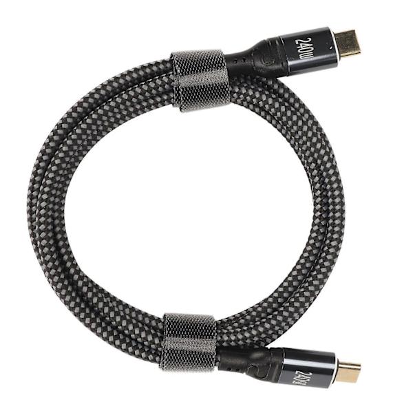 USB C til USB C Kabel PD240W USB2.0 Type C Interface 480Mbps USB C Han til C Han Dobbeltsidet Datakabel 150cm