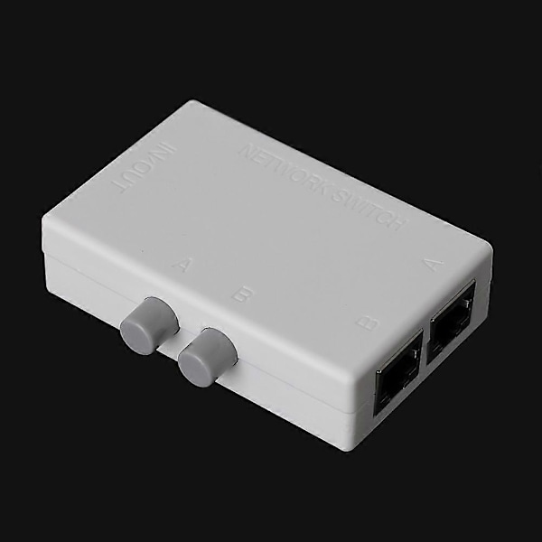 2 Portin 1x2 tai 2x1 RJ45 Verkon Ethernet-portin kytkin Modeemin manuaalinen jakaminen Kytkin Jakaja Valitsinlaatikko Helppokäyttöinen