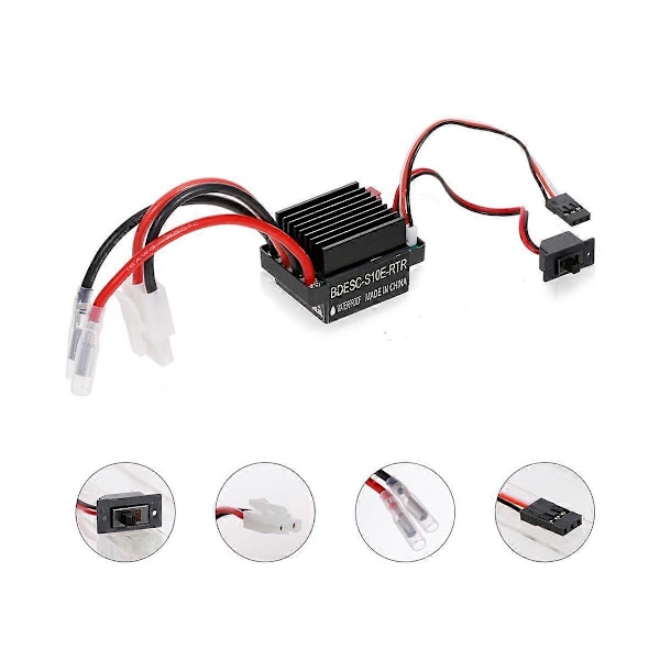 320A ESC + 540 Borstad Motor för 1/10 RC Bil Axial SCX10 90046 TRX4 D90 Redcat, 55T