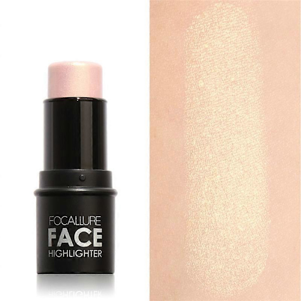 4 Farver Makeup Highlighter Palette Fuld Dækning Ansigtskontur Stick Bronzer