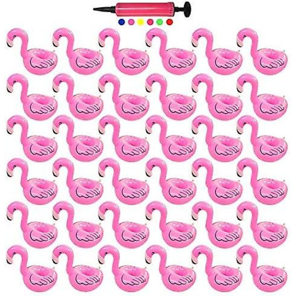 36 Pakkaa Ilmatäytteisiä Juomapidikkeitä, Juomauimalevyjä Ilmatäytteisiä Tarvikkeita Lapsille Kylpyammeen Leikkeihin Flamingot - Kupinpidikkeet Polttareihin Ja Syntymäpäiväjuhliin