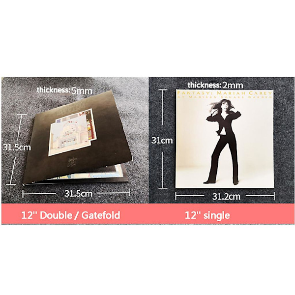 10 stk/pose Thicket PVC-material Ytterhylse Platebeskyttende Posedeksel