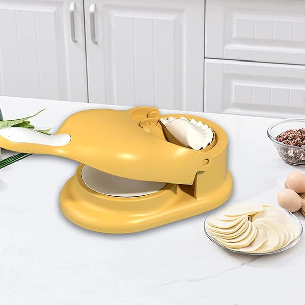 2 i 1 Dumpling Maker, Kjøkken Dumpling Making Tool, Dumpling Mould Print, Dumpling Skin Maker Dumpling Moulds