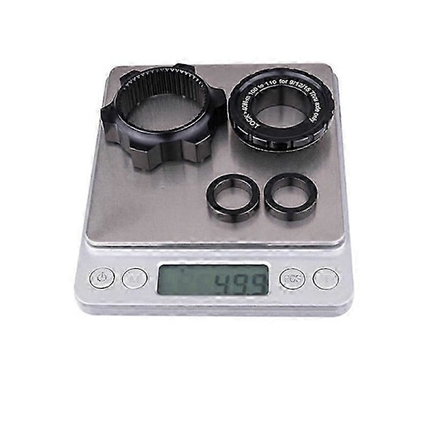 Center Lock -navan Boost-adapteri, Center Lock -yhteensopiva 6-reikäinen, 15X100 - 15X110 [HK] Musta