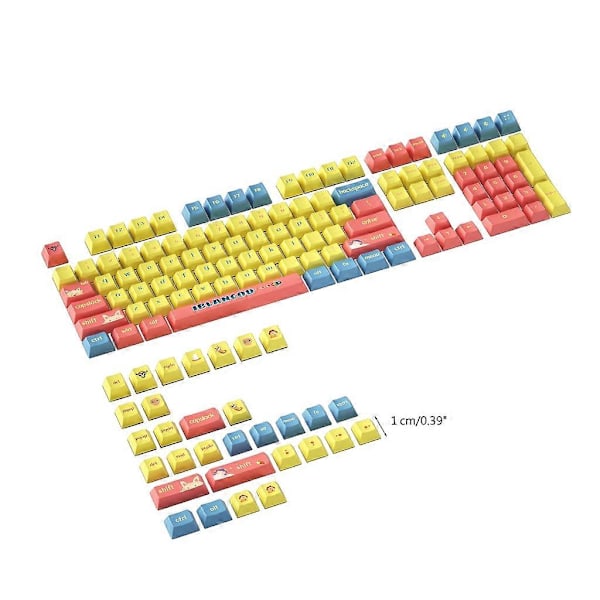 Anpassade PBT-tangentmössor 139 stycken Tangentmössor Färg-sublimering Söta Cherry-profil Tangentmössor Cherry-profil PBT-tangentmössor Tillbehör