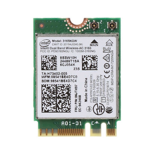 IEEE 802.11AC WiFi NGFF til M.2 Interface 433Mbps WiFi Adapter til Lenovo bærbare pc'er - NGFF M2 Wi-Fi kort med BT-kompatibilitet