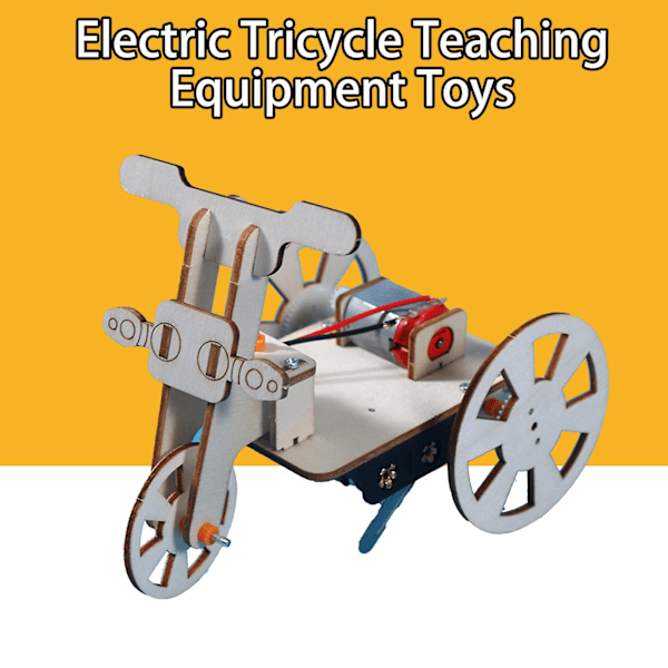 Læringslegetøj til demonstration Logisk tænkning Intellektuel udvikling DIY Træ Elektrisk Trehjulede Fysiske Legetøj