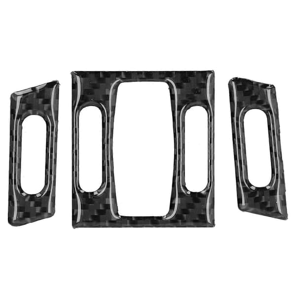 3 stk. Karbonfiber Interiør Luftutløps Deksel Passer til 5-serie E60/E61 2004-2010