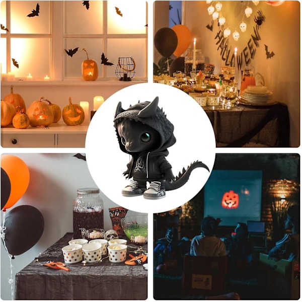 Lohikäärmepatsas | Hieno Lohikäärme Puutarhakoriste | Mini Lohikäärme Resin Veistos | Upea Vauva Lohikäärmepatsaat, Halloween Koristeet, Lahjat Ystäville