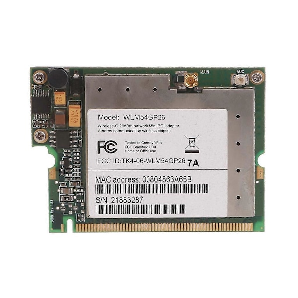 Hög Hastighet WLM54GP26 AR2413 WiFi-kort Trådlöst Nätverkskort Wlan-adapter