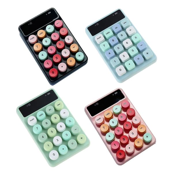 Trådløst Numerisk Tastatur 20 Taster med USB Adapter 2.4G Numpad til Desktop PC