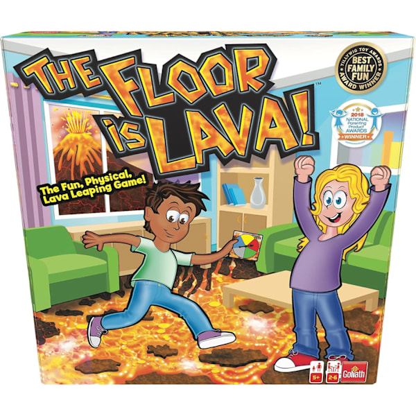 Gulvet er Lava! | Sjovt, fysisk lava-hoppe spil | Børnefestspil | For 2-6 spillere | Alder 5+
