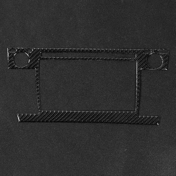 Dekorpanel i karbonfiber for navigasjonsdisplay, blank overflate, passer for Prius 2012-2015
