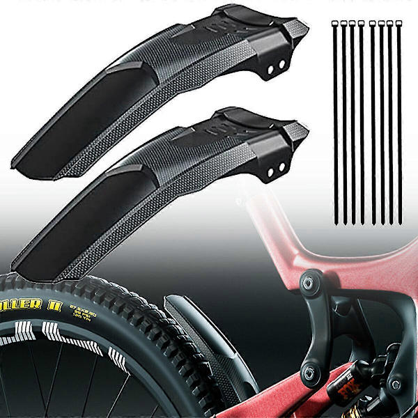2x Cykelskärmar MTB-cykel Fender Fram Bakvingar Däckler Mudguard Anti-Stänk